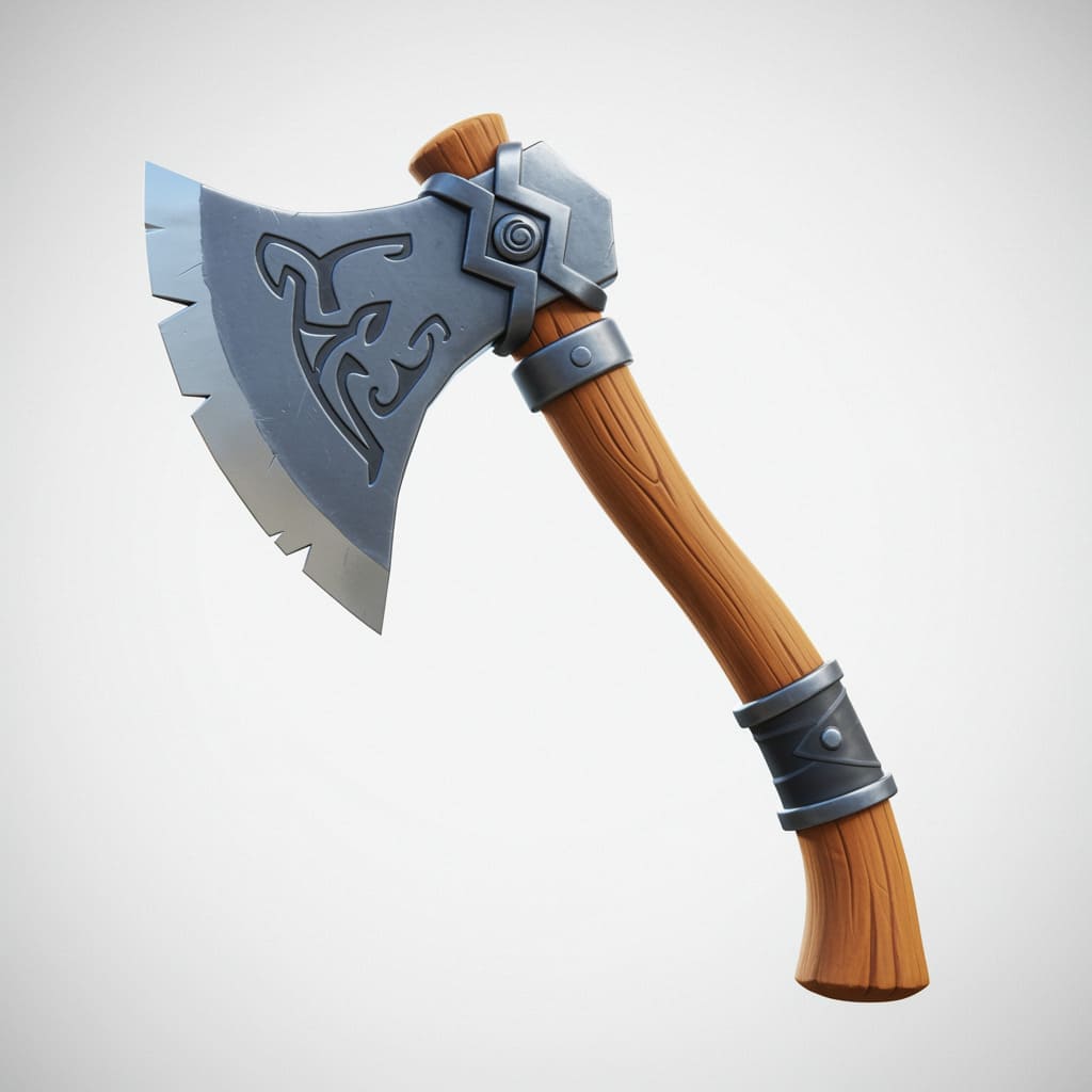 Battle axe photo to 3D model conversion