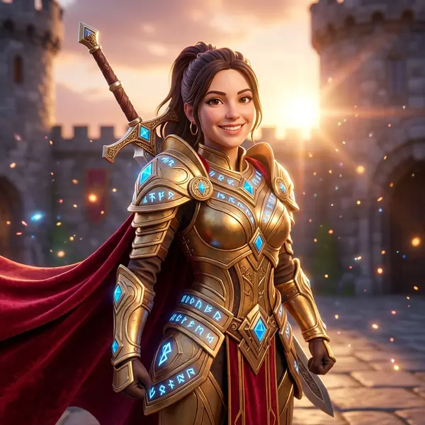 AI image editor transforms portrait into fantasy character