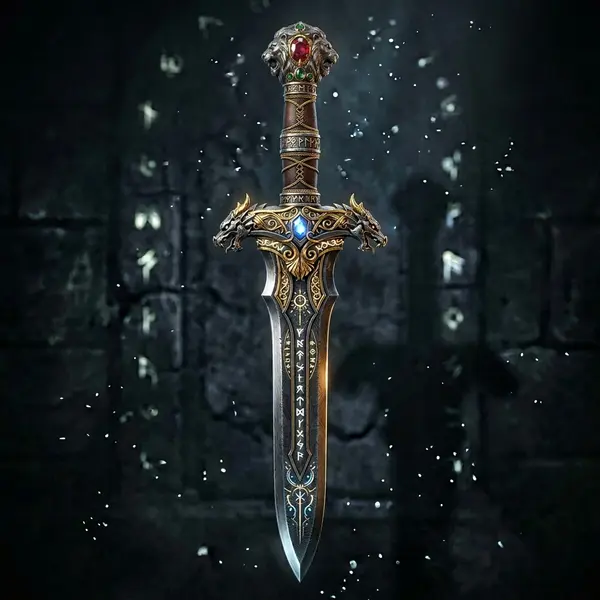 AI generated 3D game weapon - text to image