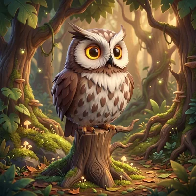 KI-generiertes Referenzbild einer Eule