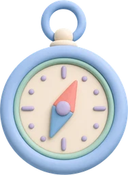 Stylized 3D stopwatch icon