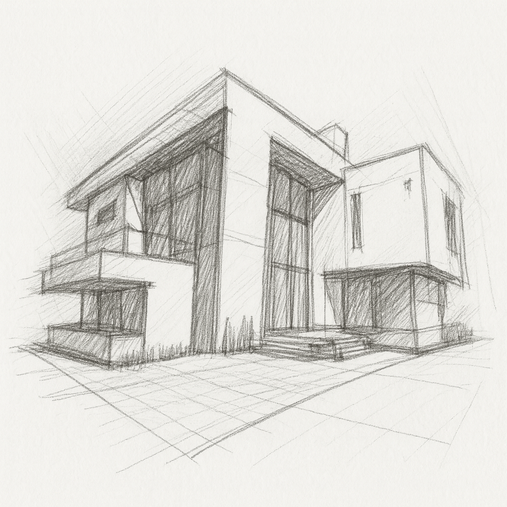 Architectural Concept Sketch