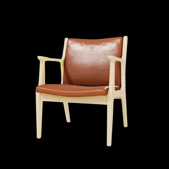 3D model generated from a lounge chair product photo