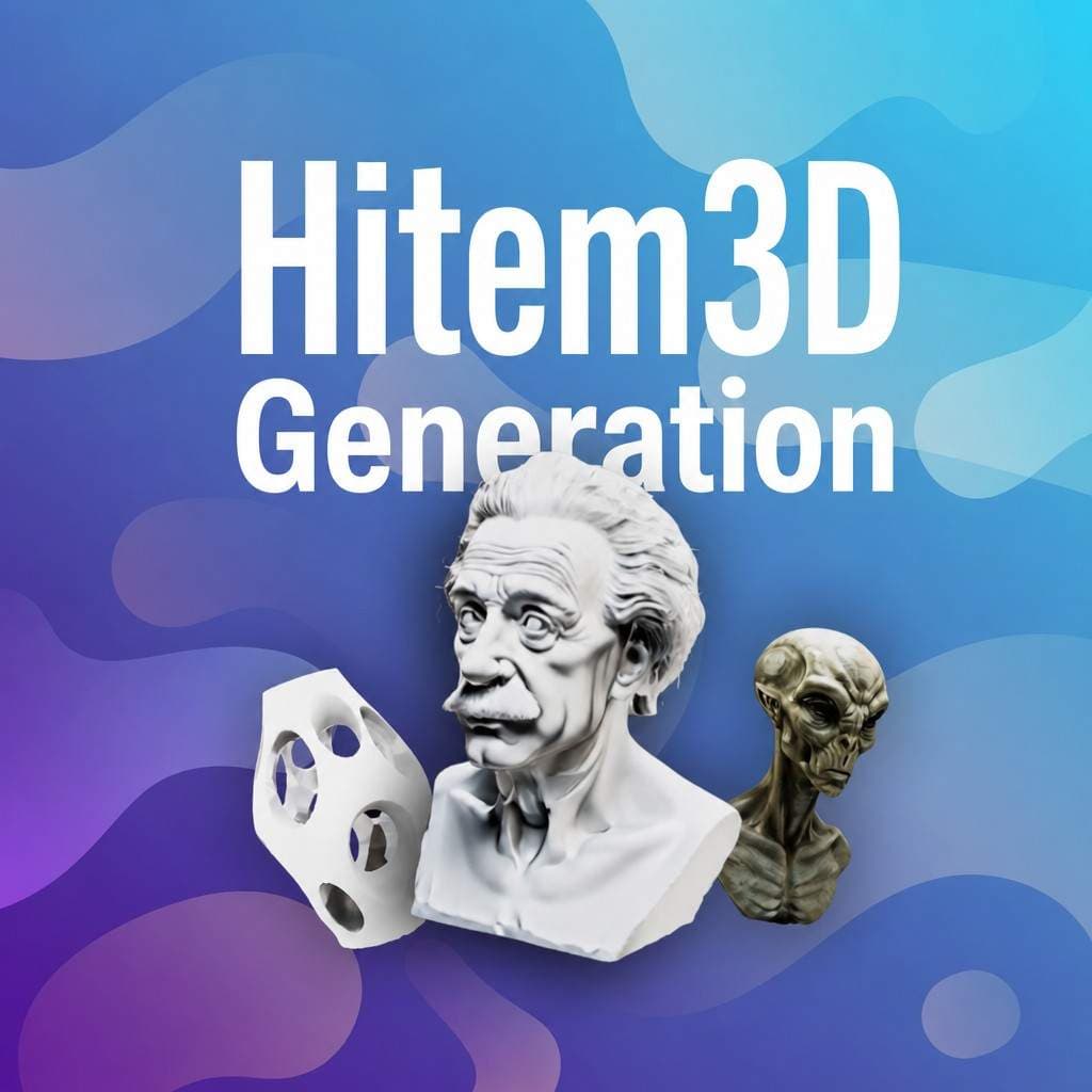 Ultra-detailed 3D model generated with Hitem3D 2.1 at 1536³ resolution