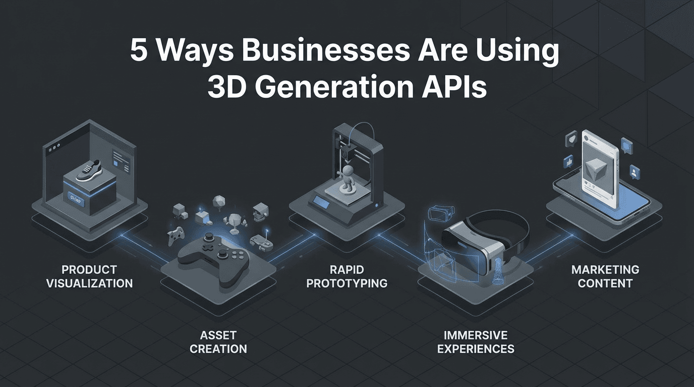 5 Ways Businesses Are Using 3D Generation APIs