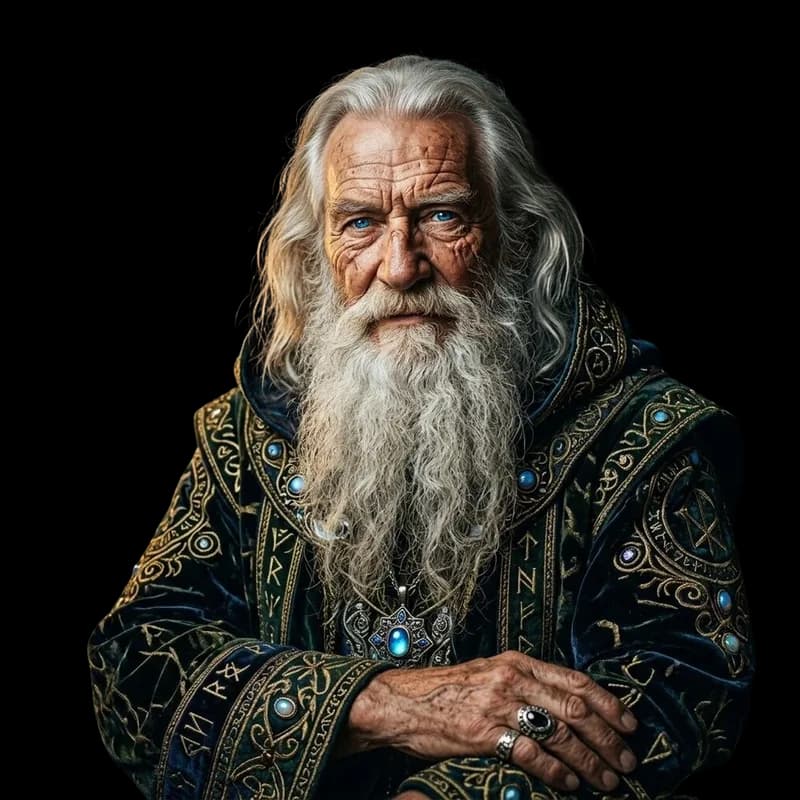 Photorealistic wizard 3D model generated from an image