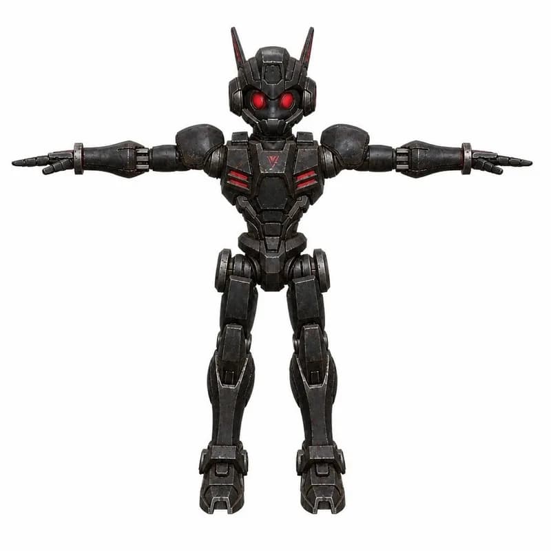 Input image: Robot figure