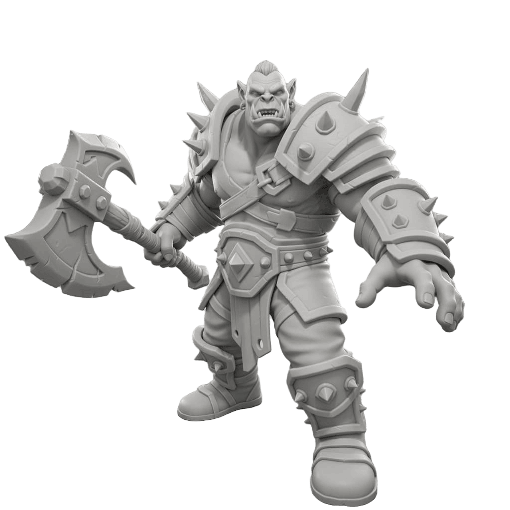 A base character model retextured into multiple material styles