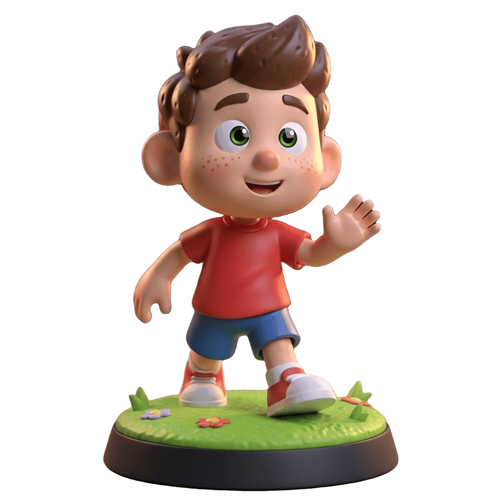 A print-ready figurine you can generate when a library does not have it