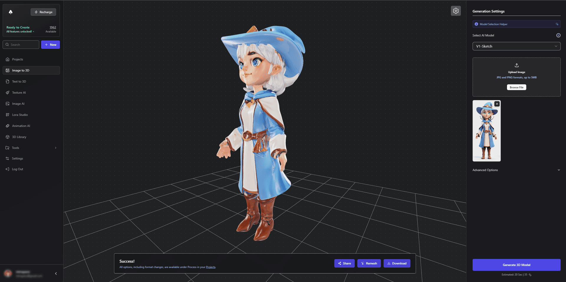 Image to 3D Conversion