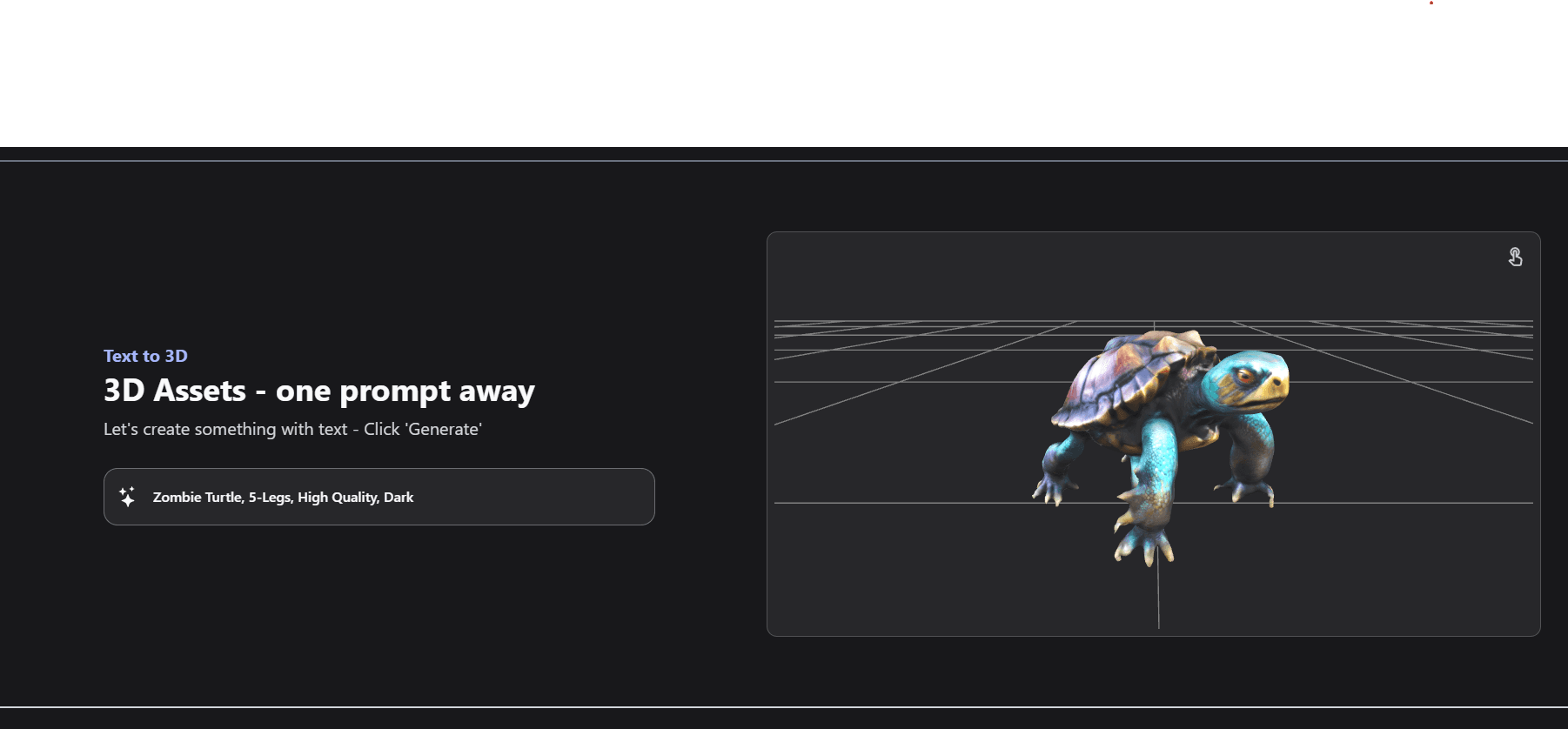 AI-generated 3D models showcase