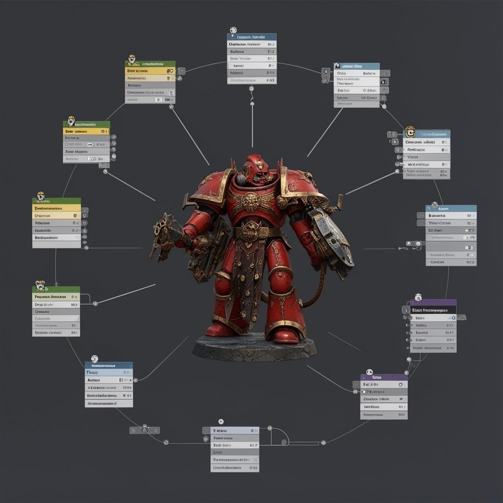 ComfyUI 3D Model Generation Workflow - Node-based interface for Hunyuan3D