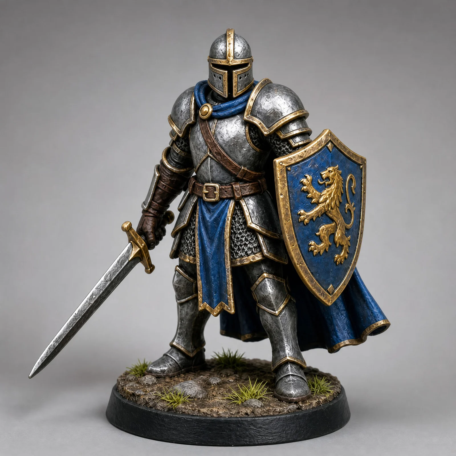 Character figurine 3D model generated for printing, shown in the viewer