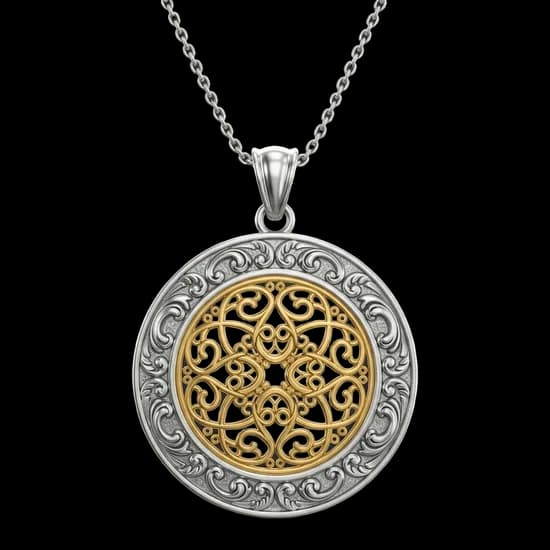 Pendant necklace 3D model