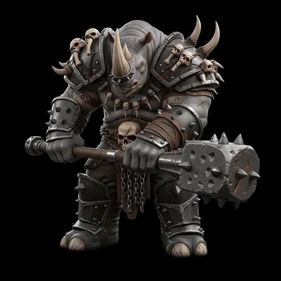 Rhino warlord 3D model