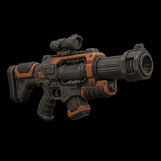 Sci-fi rifle 3D model