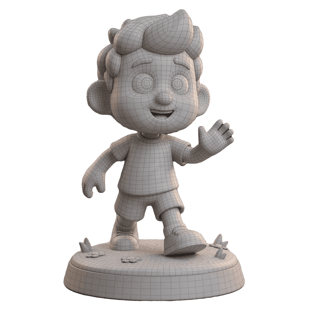 Edited figurine image