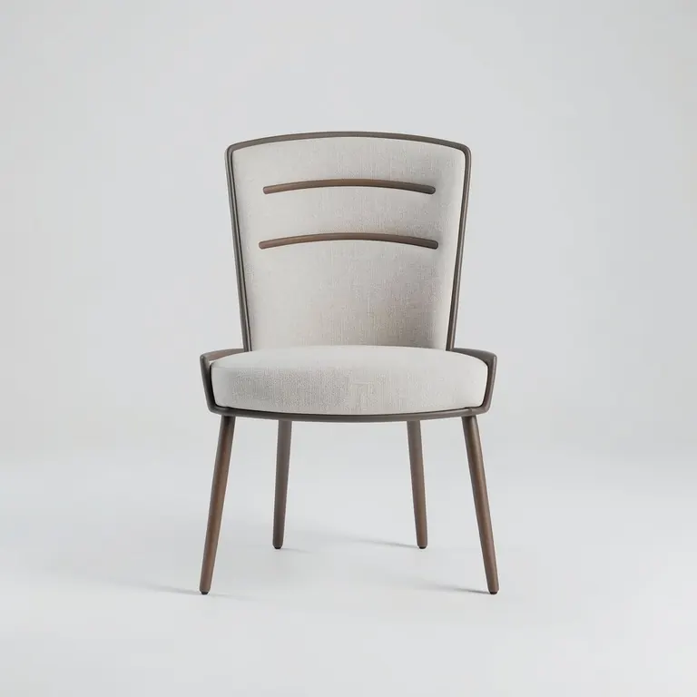 Line drawing of a chair turned into a studio product shot