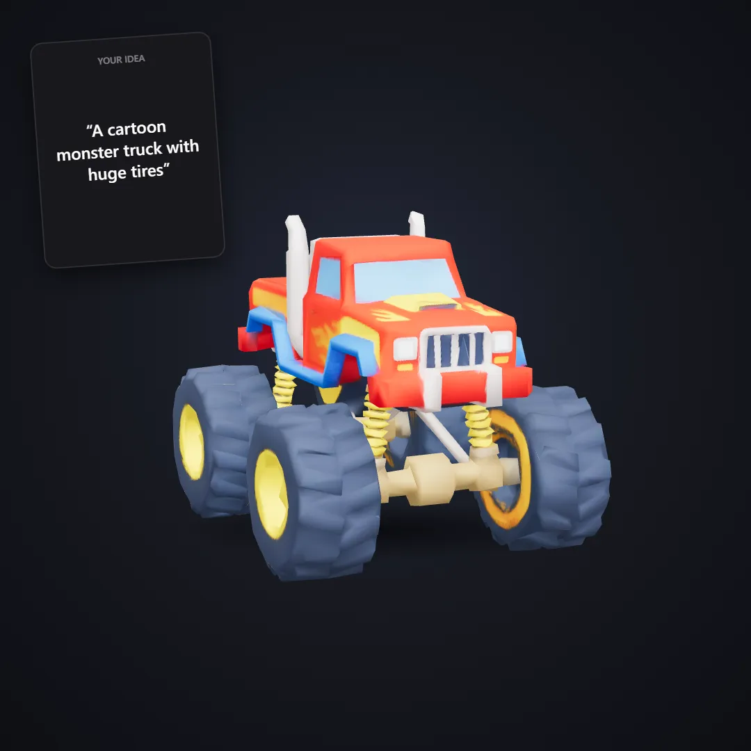 Stylized Vehicle: Cartoon monster truck