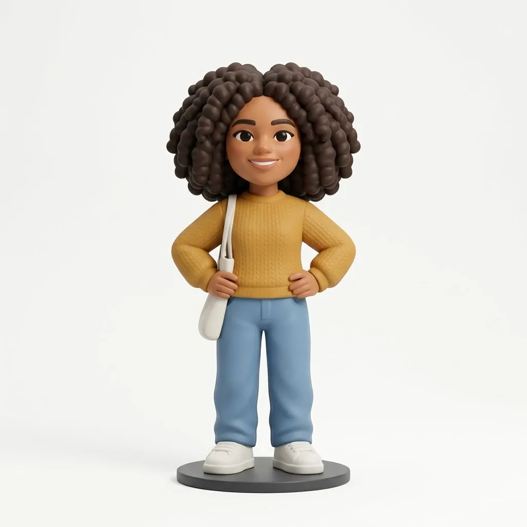 Photo to Figurine: Stylized design example