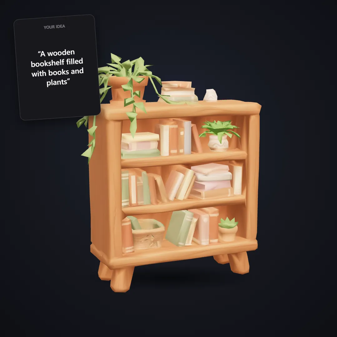 Cozy bookshelf