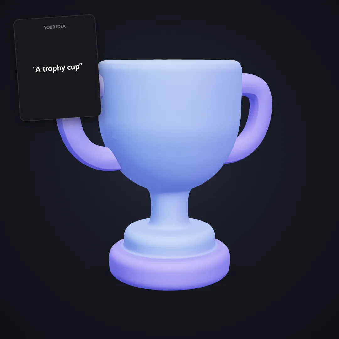 Glossy trophy icon