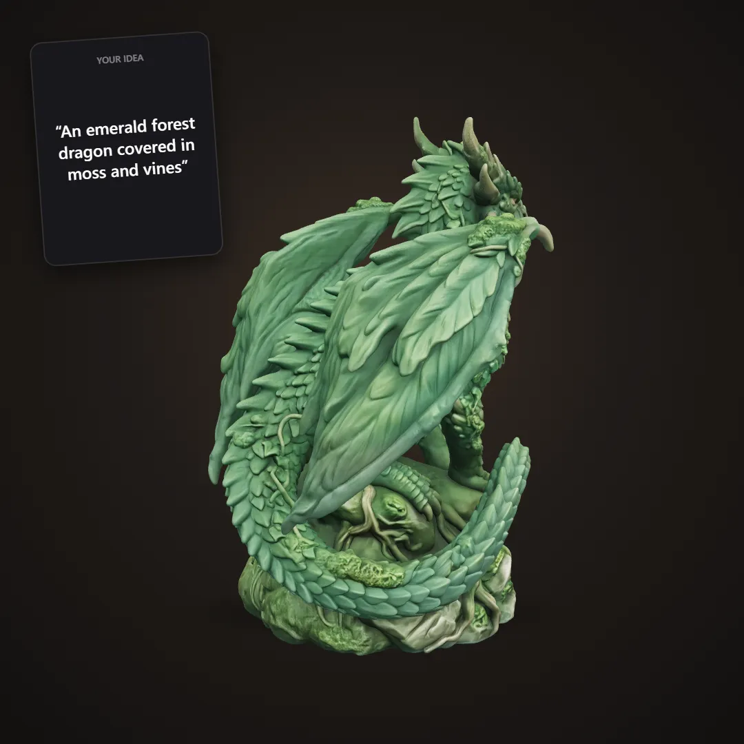 Dragon Sculpture: Forest dragon sculpture