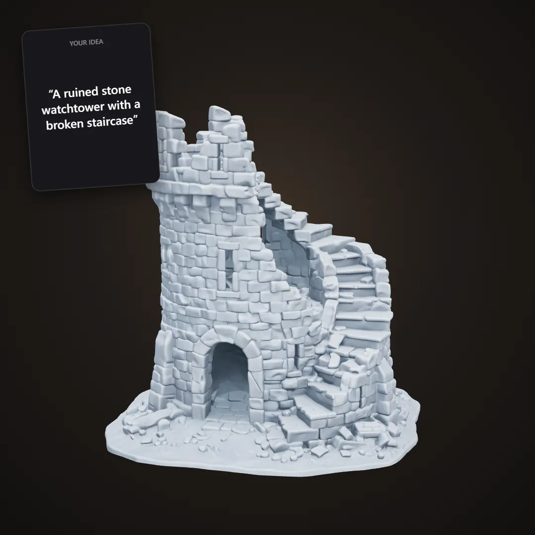 Tabletop Terrain: example result