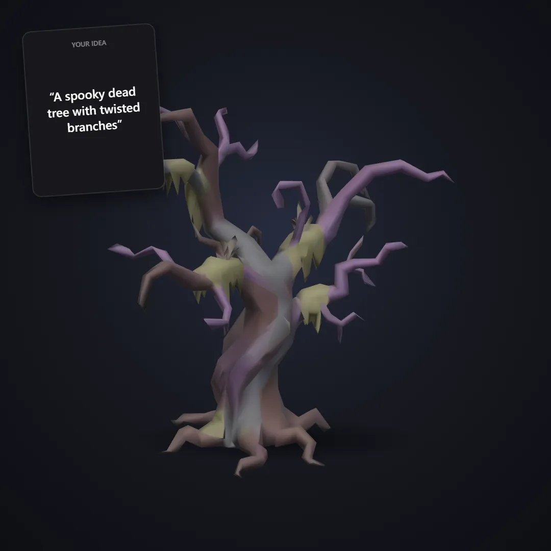 Stylized spooky tree