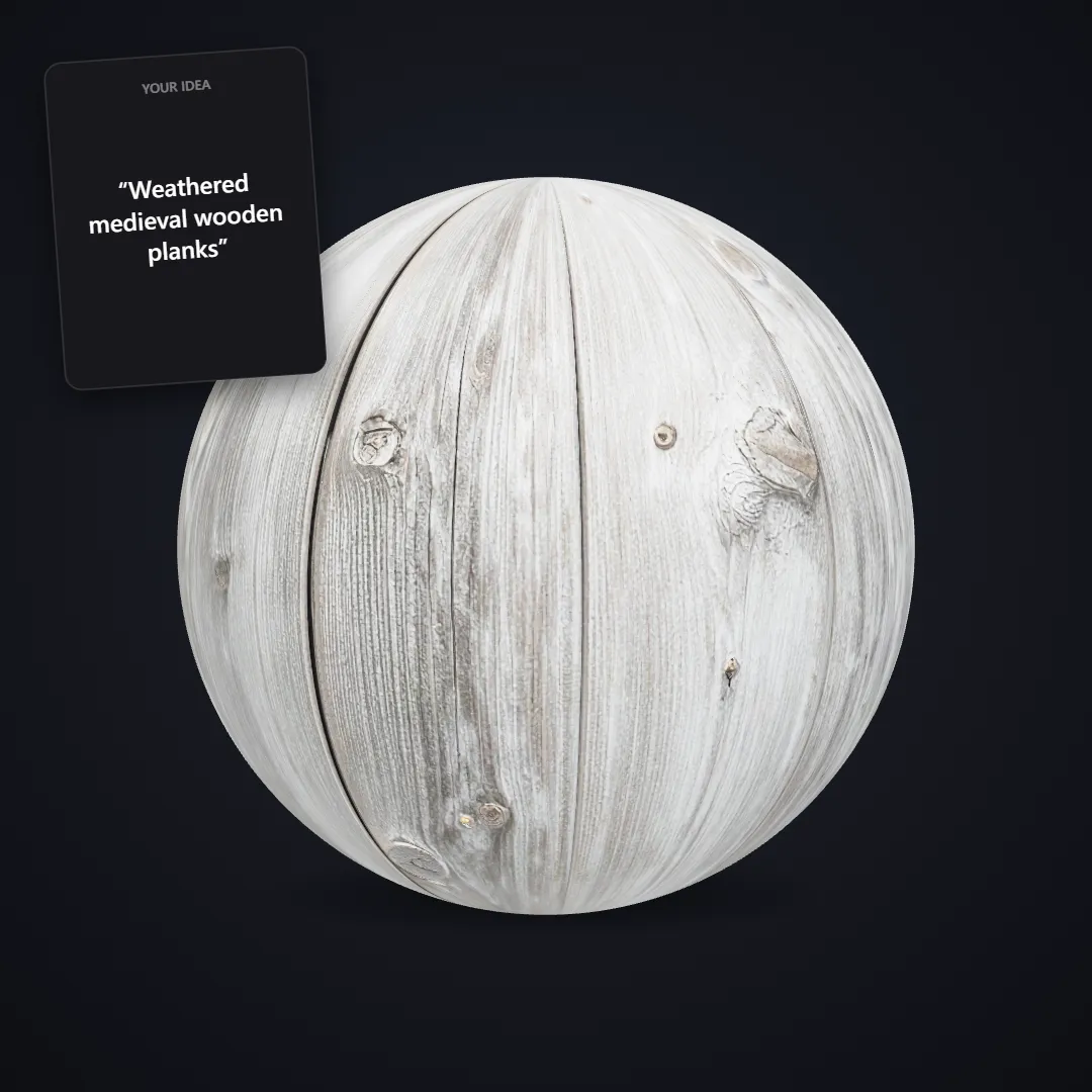 Wooden planks PBR texture