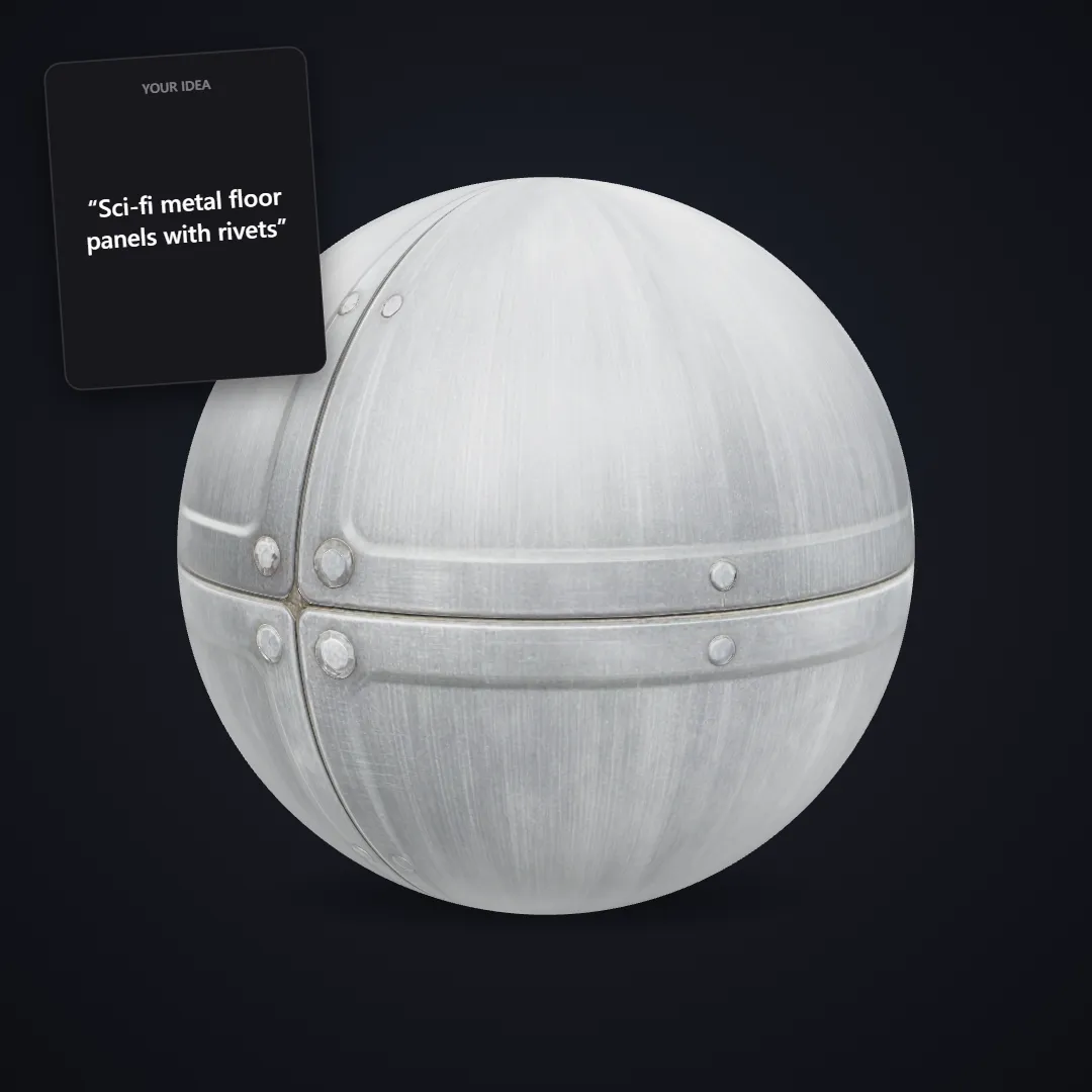 Sci-fi metal floor PBR texture