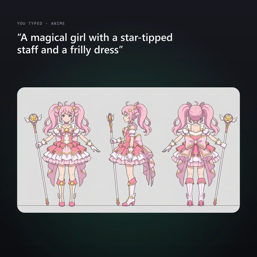 Anime magical girl turnaround