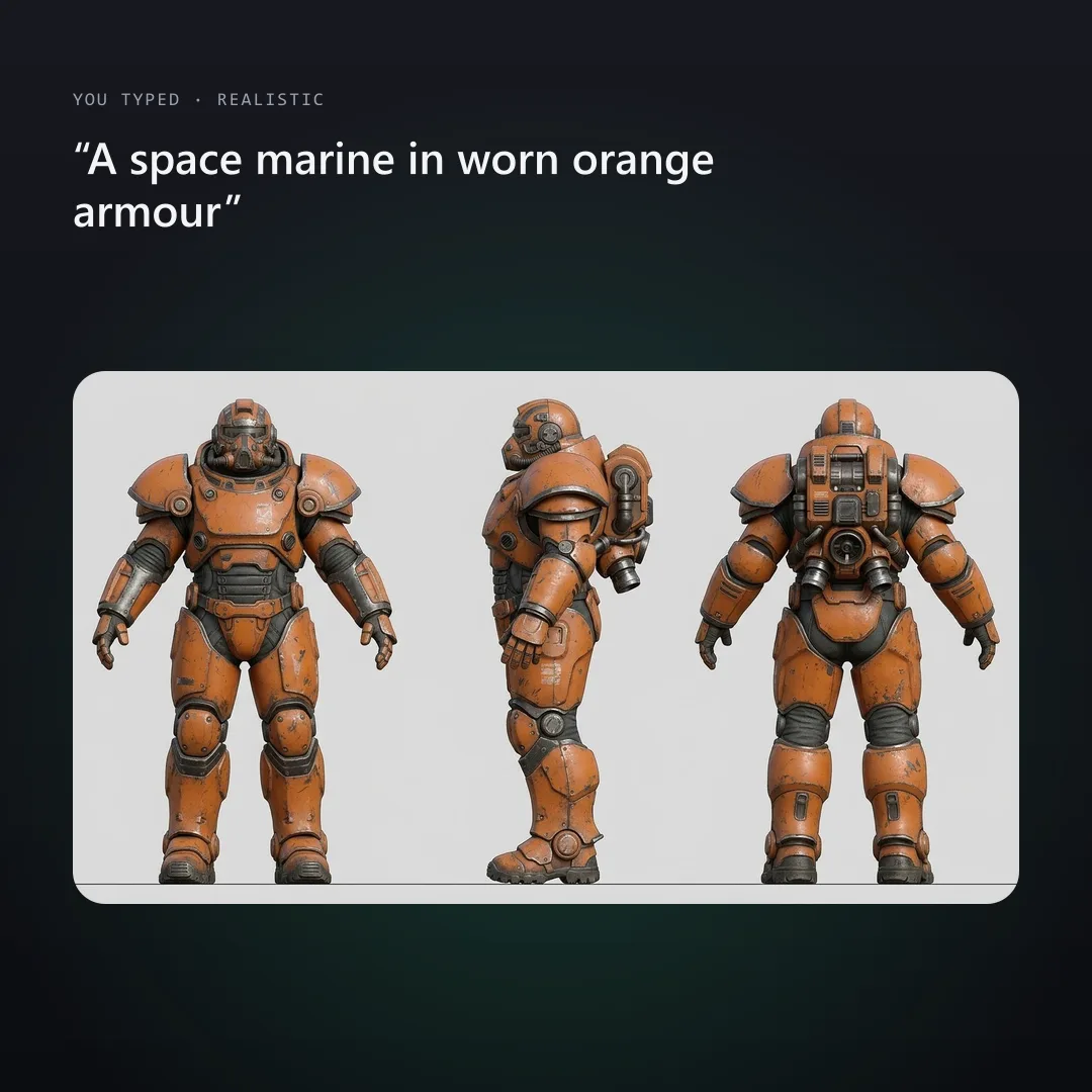 Realistic space marine turnaround