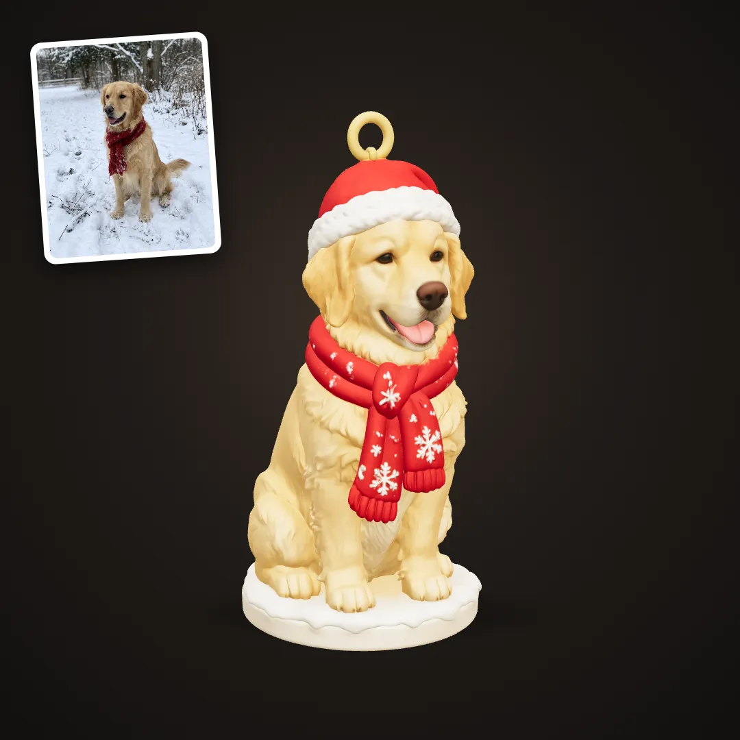 Dog Christmas ornament