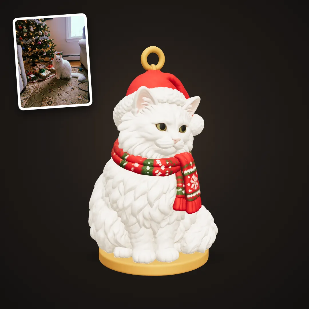 Cat Christmas ornament