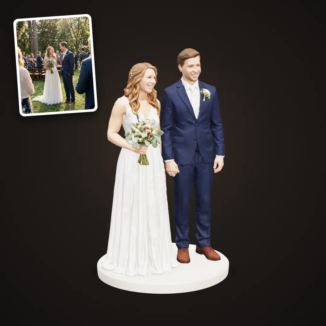 Wedding couple figurine