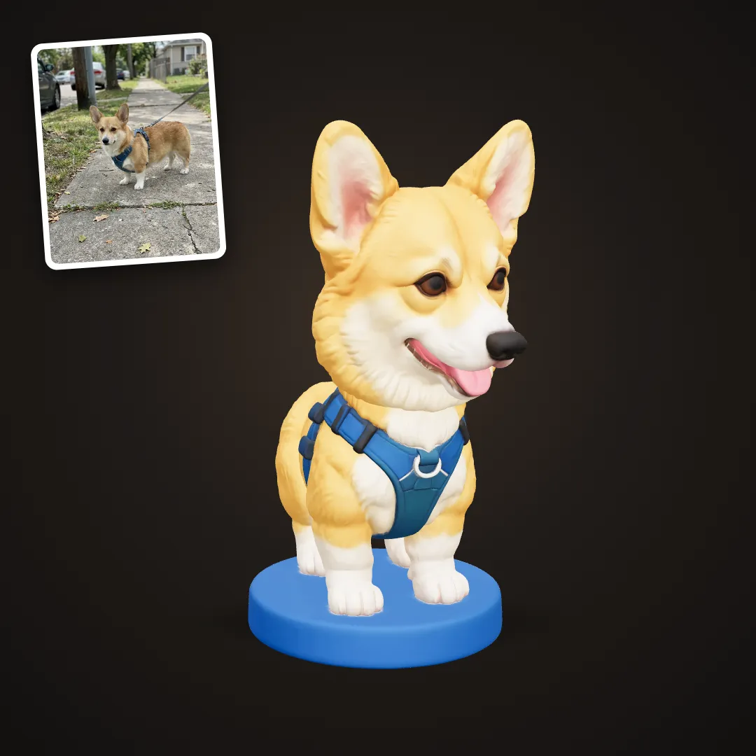Corgi bobblehead