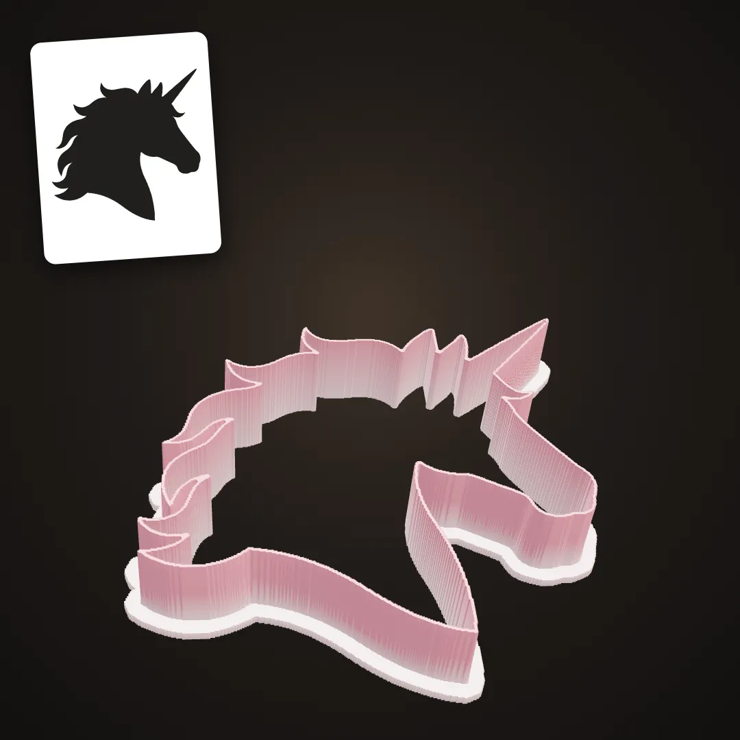 Unicorn cookie cutter