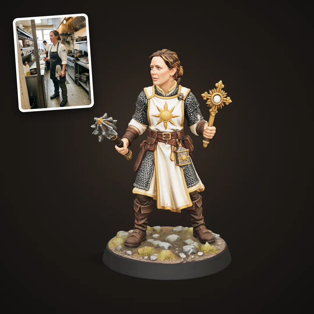 Chef as a cleric miniature