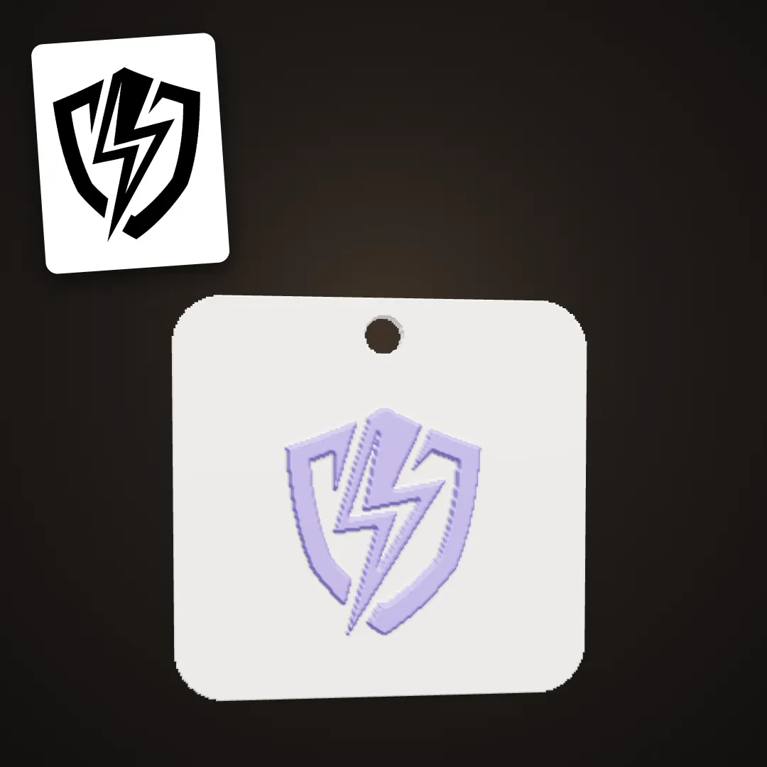 Gaming team logo keychain
