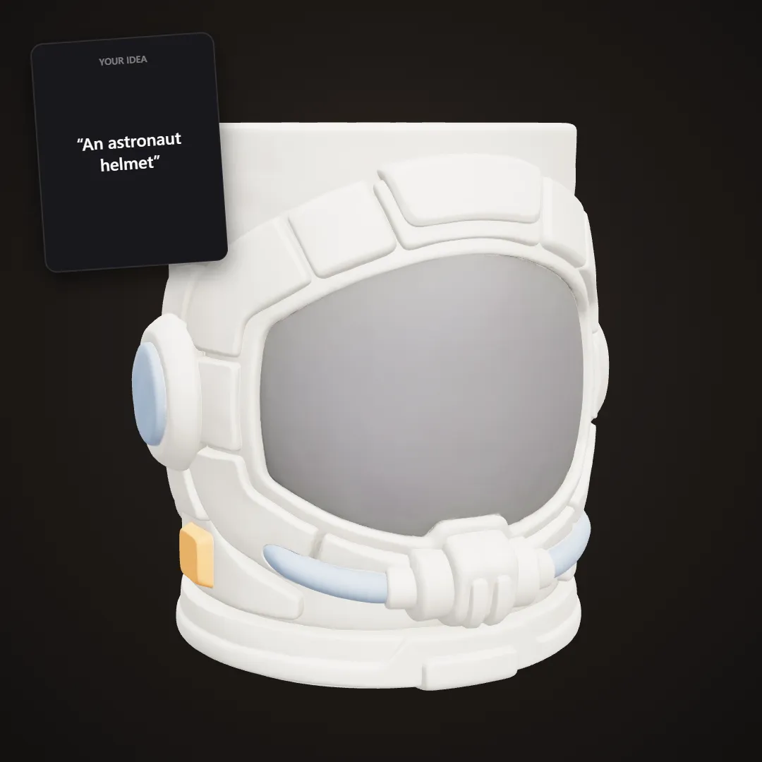 Astronaut pen holder