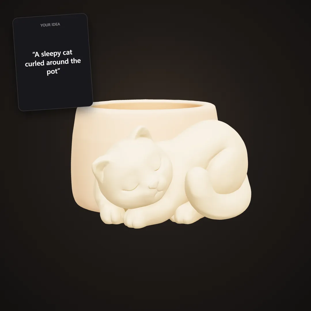 Character Planter & Vase: example result
