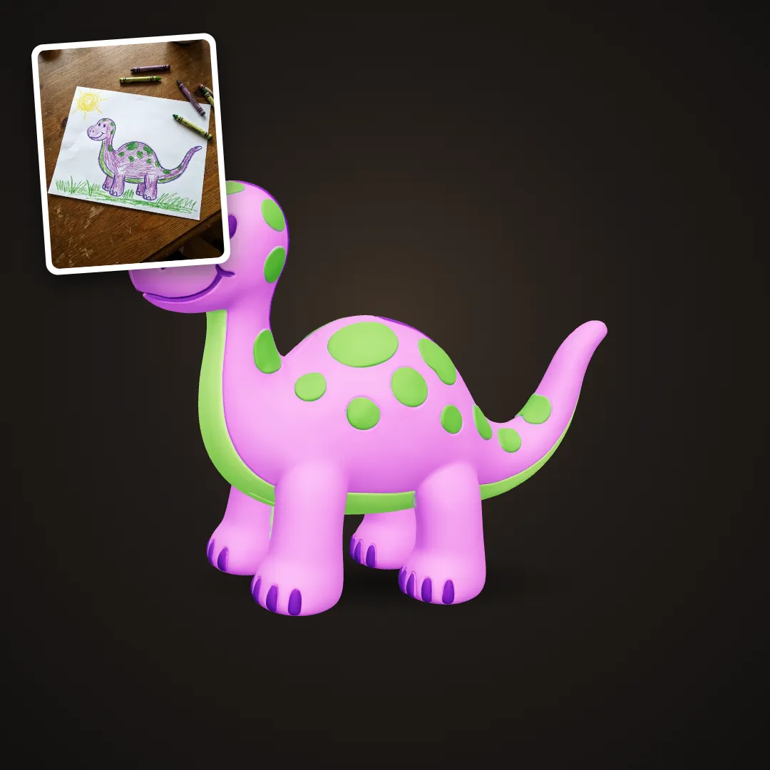 Kid's Drawing to Toy: example result