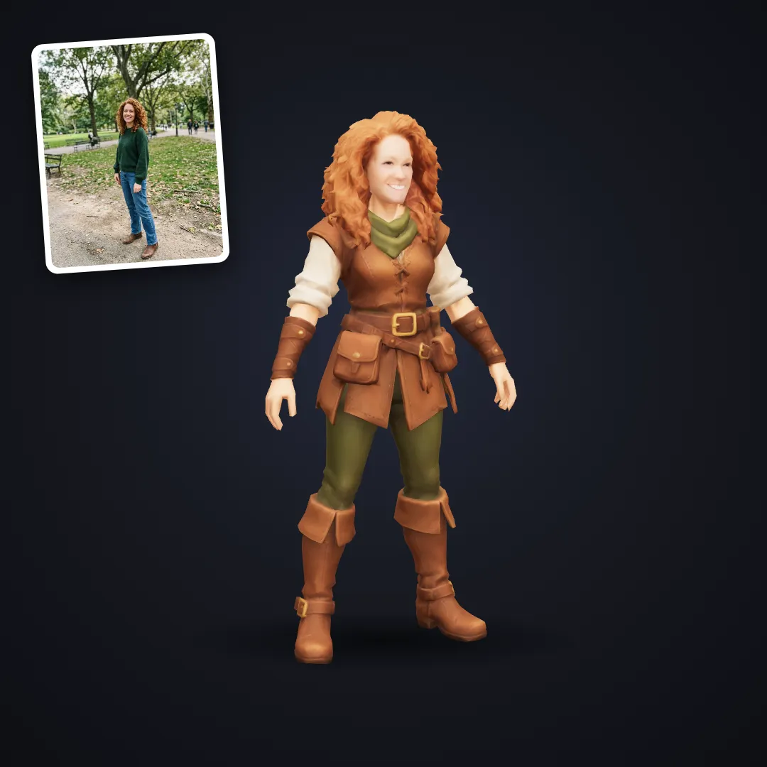 Game Character of You: example result