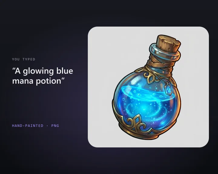 Inventory Icon: Describe an item and get a 2D game inventory icon