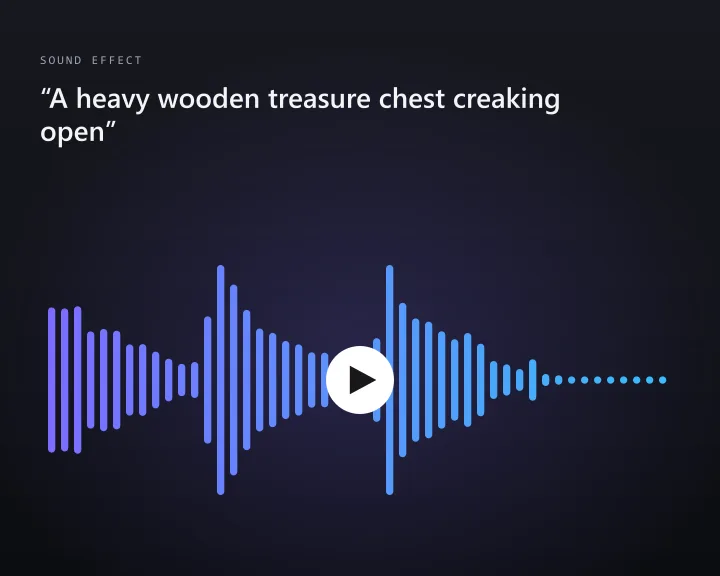 Game Sound Effects: Describe a sound and get a game-ready sound effect
