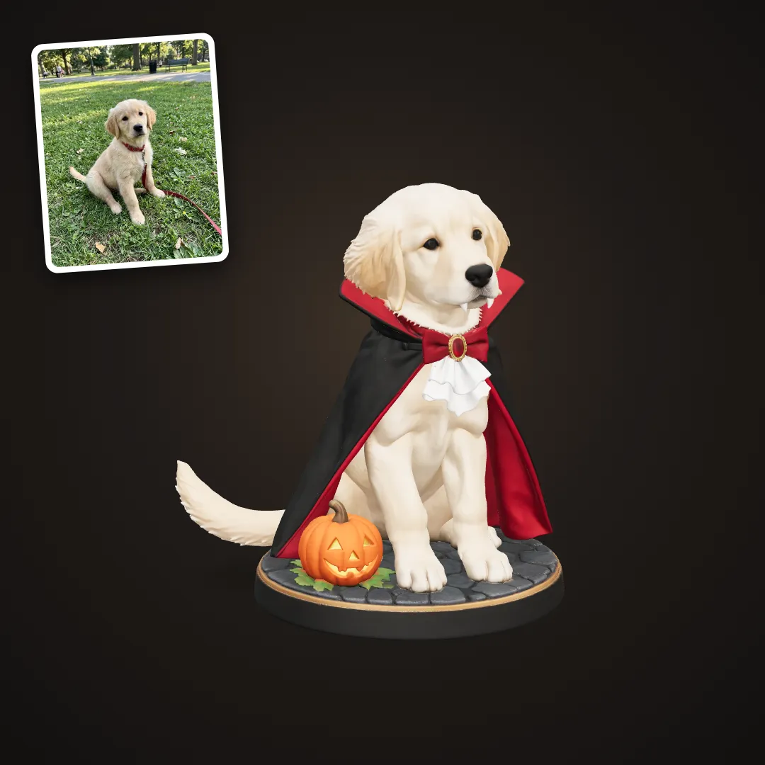 Puppy as a vampire