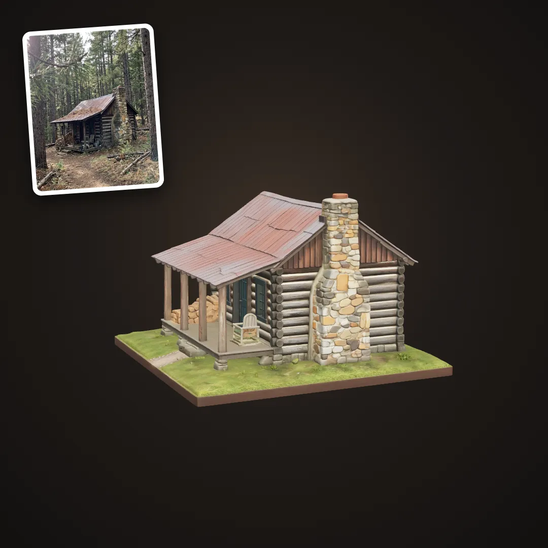 Log cabin miniature