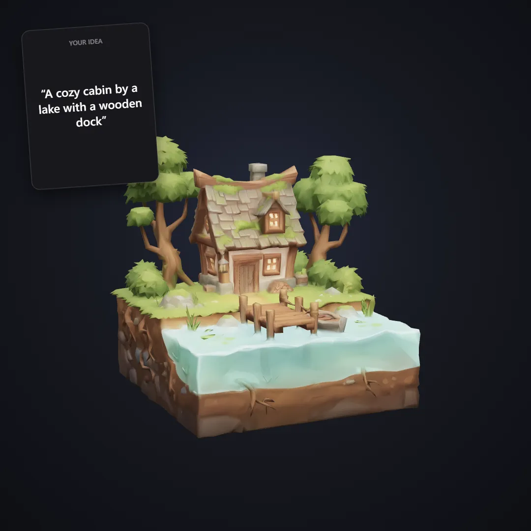 Isometric Diorama: example result