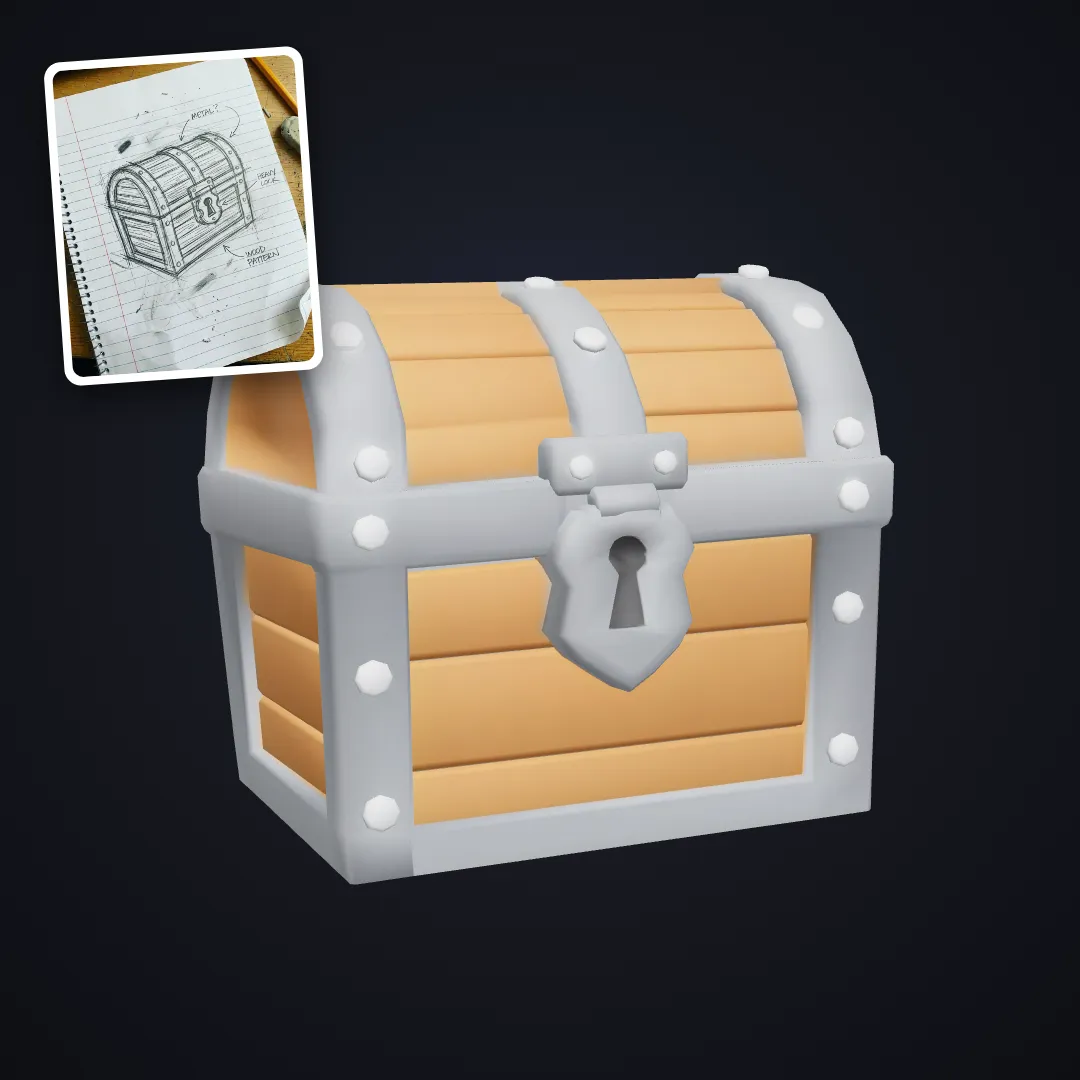 Low-Poly Prop: example result